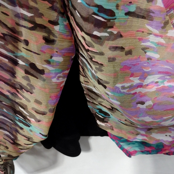 NWT Club Z Colletion Artsy Dress Women's M Multicolor Retro 90s Y2K Party - Picture 7 of 10